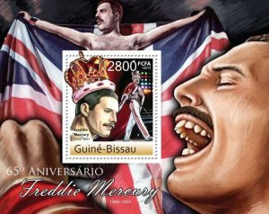 Guinea 2011 MNH - 65th Anniversary of Freddie Mercury (1946-1991).