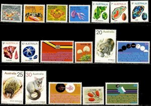 AUSTRALIA Sc#554-579 1973-84 Definitives Complete Set OG Mint Mostly NH