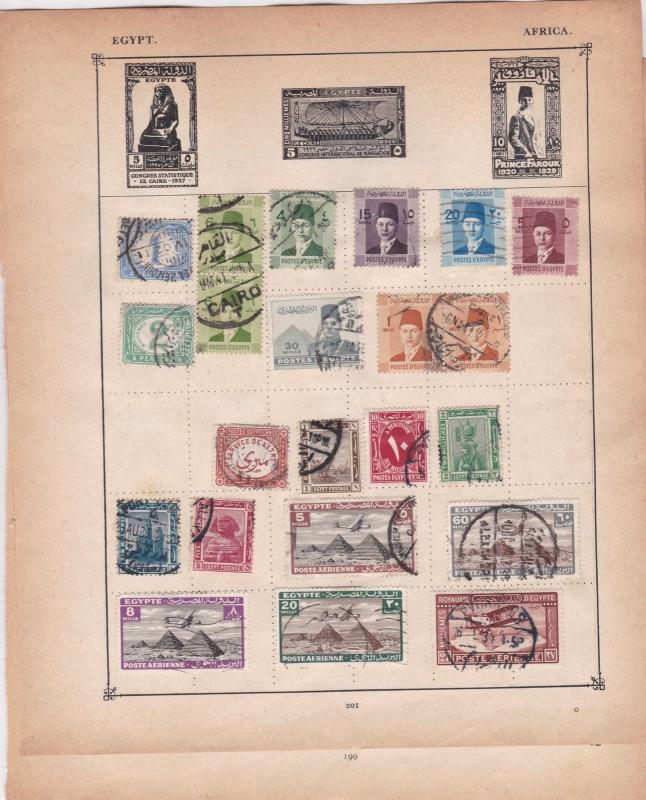 egypt stamps page ref 17602