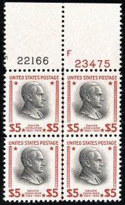 US Stamps # 834 MNH XF Pristine Plate Block Of 4