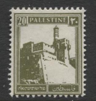 Palestine - Scott 77 - Citadel at Jerusalem - 1927- MH - Single 20m Stamp