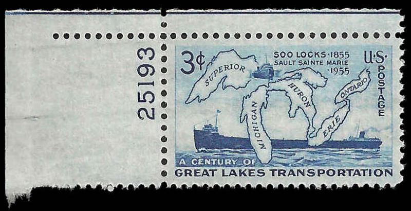 # 1069 MINT NEVER HINGED SOO LOCKS     VF+