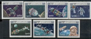 Cambodia 1986 Manned Space Flight 25th Anniv. MUH