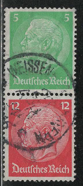 Germany Scott # 392, 406, used, se-tenant, Mi# S106