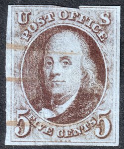 508 8c Franklin, Used [1] **ANY 5=**  United States, General Issue Stamp /  HipStamp