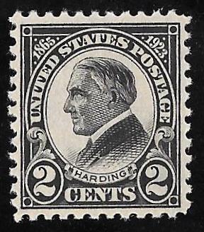 610 2 cents Harding Memorial Stamp mint OG NH EGRADED VF 80