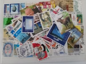 Lot Belgian 100 diff. stamps