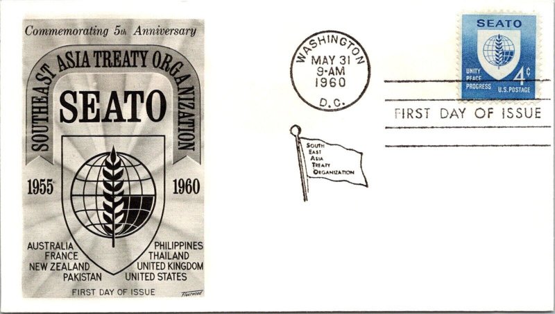 FDC 1960 SC #1151 Fleetwood Cachet - Washington DC - Single - J1058