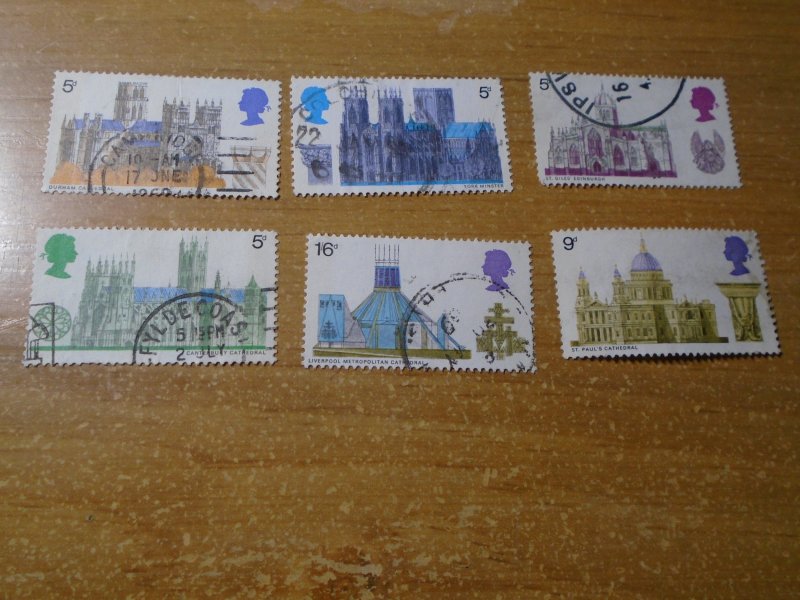 Great Britain  #  589-94   used