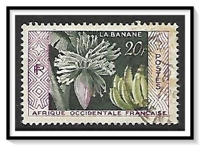 French West Africa #78 Bananas Used