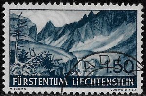 Liechtenstein #150 Used Stamp - Alpine View