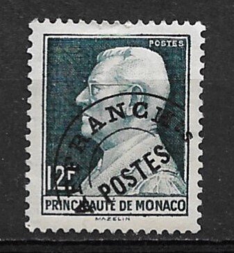 1949 Monaco 235 12F Louis II Precancel used