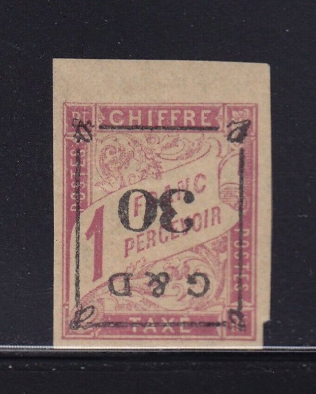 Guadeloupe Scott # J14a F-VF OG mint hinged with nice color scv $ 1150 see pic !