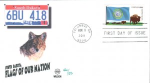 #4321 FOON: South Dakota State Flag Wilson FDC