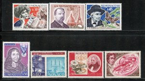 Monaco # 872-8, Mint Never Hinge.