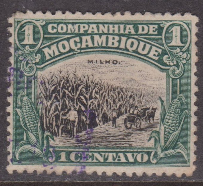 Mozambique Company 1918 Maize 1c Fine Used SG 201a VGC