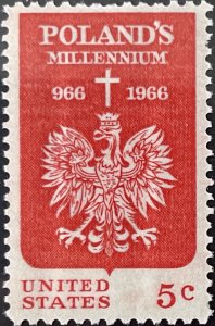 Scott #1313 1966 5¢ Polish Millennium MNH OG VF