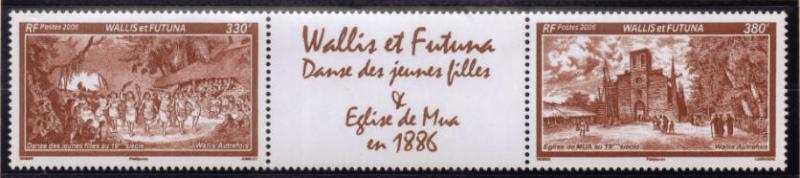 Wallis & Futuna #622 2006 Historical Images Strip MNH