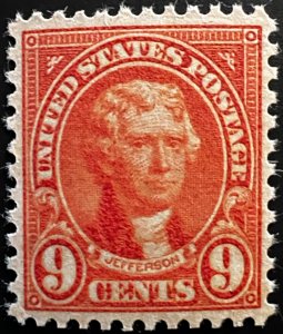 US Stamp #641, MNH 9C Jefferson