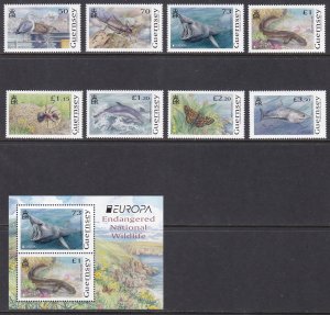 Guernsey, Fauna, Birds, Insects, Fishes, Mammals, EUROPA MNH / 2021