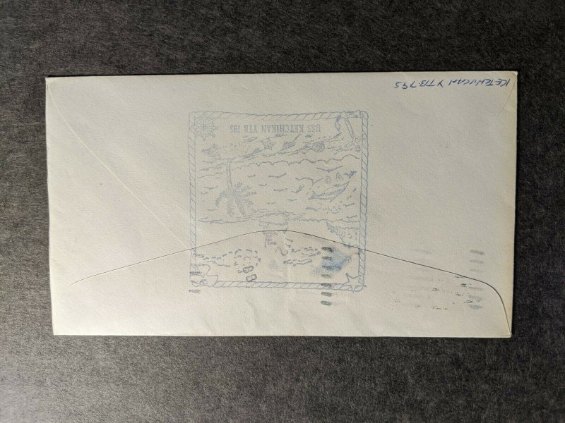 USS KETCHIKAN YTB-795 Naval Cover 1984 Cachet MPO GUAM 