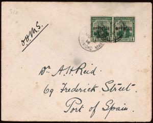 Trinidad and Tobago Scott O4 Gibbons O13 on Cover