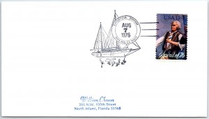 US SPECIAL EVENT CACHET COVER US BICENTENNIAL SHARK SHIP OAKLAND CA AUG 7 1976