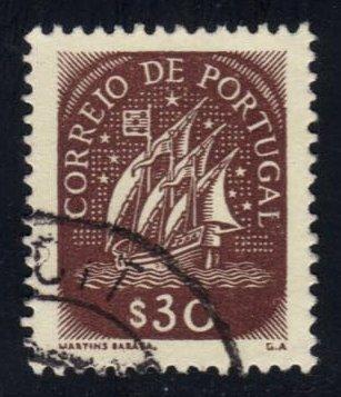 Portugal #619 Sailing Ship, used (0.20)