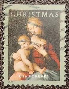 US Scott # 5721; used (60c) Christmas from 2022; VF/XF centering; off paper