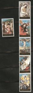 ANGUILLA Scott 168-173 Easter set 1973 MH* 