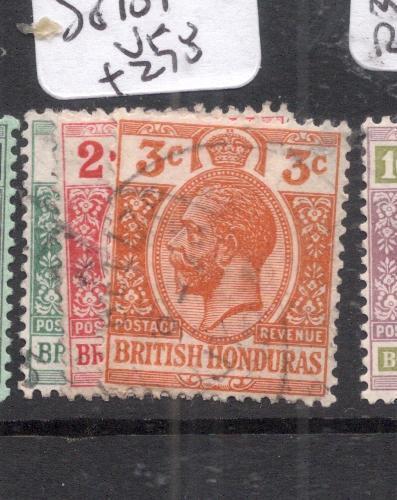 British Honduras SG 101-3 VFU (12djd)