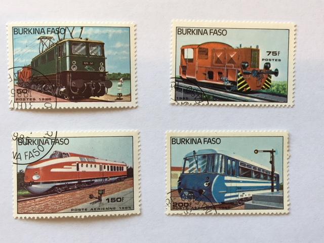 Burkino Faso–1985–Partial Set of 4 Stamps–SC#’s 732-733 & 736-737