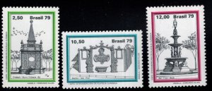 Brazil Scott 1632-1634 MNH** Water Fountain set