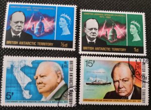 British Antarctic Territory,  Churchill issues of 66 & 74, SCV$8.20