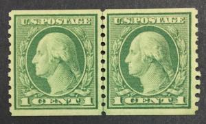 MOMEN: US #490 LINE PAIR MINT OG NH VF/XF $55 #20064