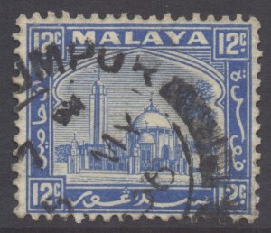 Malaya Selangor Scott 52 - SG77, 1935 Mosque 12c used