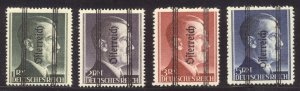 AUSTRIA #424-27 MInt NH - 1945 Hi-Value Overprints