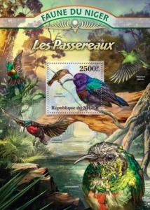 NIGER 2013 SHEET PASSERINES BIRDS PASSERIFORMES nig13121b