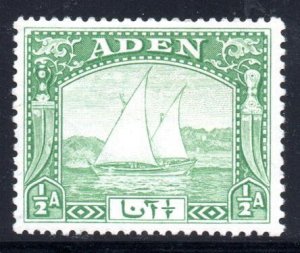 Aden - 1937 Dhow ½a MH* SG 1