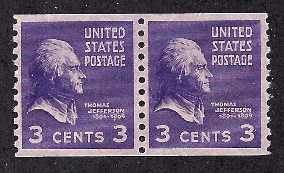 842 Mint,OG,NH... Pair... SCV $1.00