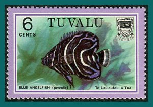 Tuvalu 1979 Fish, 6c MLH #100,SG109