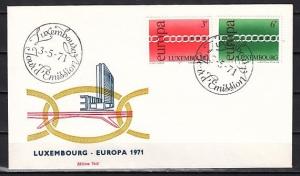 Luxembourg, Scott cat. 500-501. Europa issue. First day cover. ^