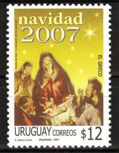 Uruguay 2007 Art Paintings El Greco Christmas MNH