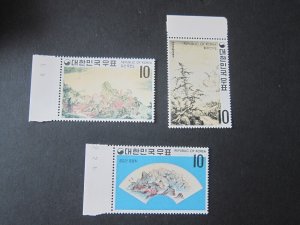 Korea 1970 Sc 715-717 set MNH