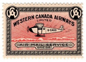 (I.B) Canada Private Air Mail : Western Canada Airways 10c