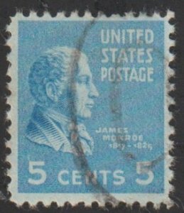 SC# 810 - (5c) - Monroe USED single