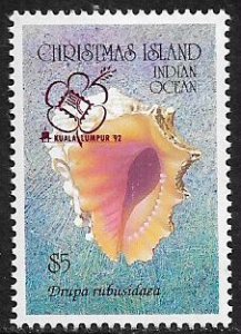 Christmas Is #348 MNH Stamp - Seashell - Kuala Lumpur Stamp Expo '92