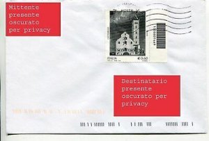 Trani Cathedral with barcode isolated on cover