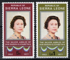 ZAYIX Sierra Leone 440-441 MNH Queen Elizabeth II Silver Jubilee 090722S91