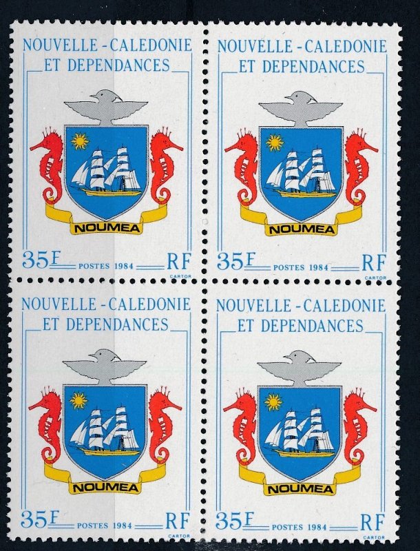 [BIN3985] N.Caledonia 1984 Coat of Arms good block of 4 stamps very fine MNH